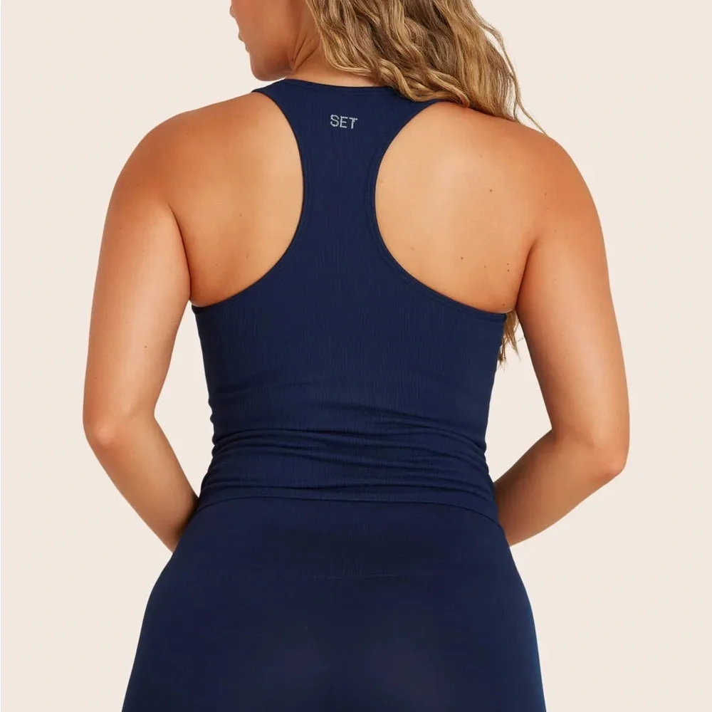 SET Active Ribbed Racerback Tank - Picture 2 of 7